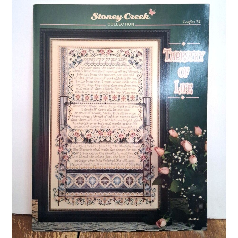 Vintage Stoney Creek Tapestry Of Life Cross Stitch Pattern Leaflet 72 NOS